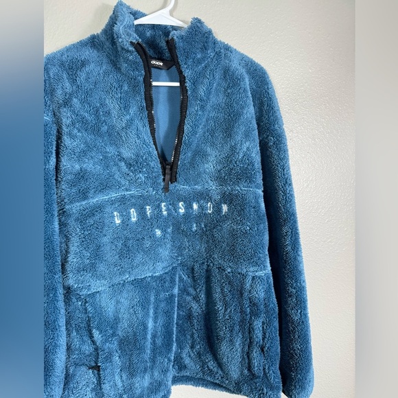 DOPE Blue Fleece Women's Sweater - Picture 9 of 13